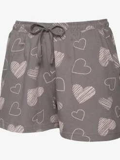 2 pyjamas courts avec imprimé cœurs