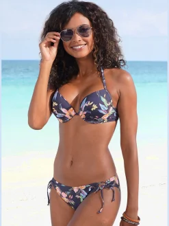 Bas de maillot de bain design floral