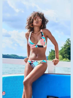 Bas de maillot de bain design tropical
