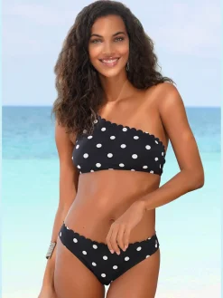 Bas de maillot de bain design tendance avec bordure cocotte