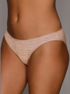 Bas de maillot de bain finitions élastiques et plates à la taille et aux échancrures