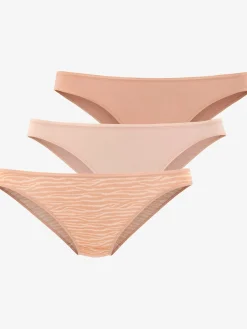 Bas de maillot de bain finitions élastiques et plates à la taille et aux échancrures
