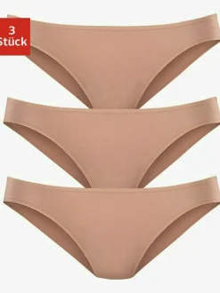 Bas de maillot de bain finitions élastiques et plates à la taille et aux échancrures