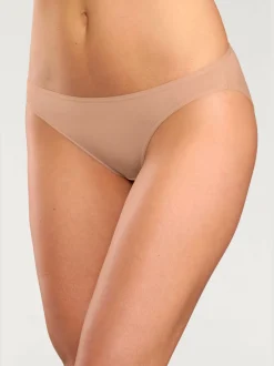 Bas de maillot de bain finitions élastiques et plates à la taille et aux échancrures