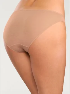 Bas de maillot de bain finitions élastiques et plates à la taille et aux échancrures