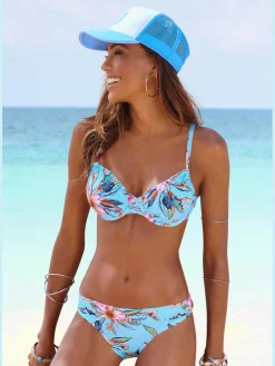 Bas de maillot de bain imprimé floral