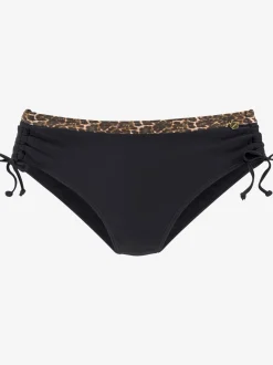 Bas de maillot de bain imprimé léopard tendance à la ceinture