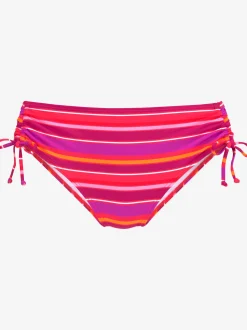 Bas de maillot de bain imprimé rayé estival