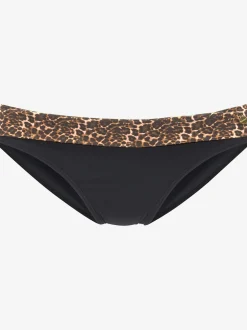 Bas de maillot de bain imprimé léopard tendance à la ceinture