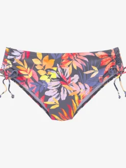 Bas de maillot de bain imprimé, effet de couleur différent pour chaque pièce