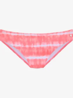 Bas de maillot de bain imprimé, effet de couleur différent pour chaque pièce