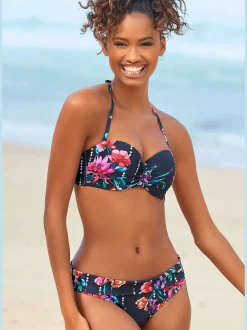Bas de maillot de bain imprimé floral moderne