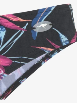 Bas de maillot de bain imprimé, effet de couleur différent pour chaque pièce