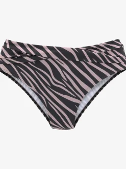 Bas de maillot de bain imprimé zébré élégant