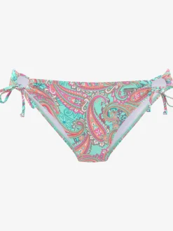 Bas de maillot de bain imprimé, effet de couleur différent pour chaque pièce