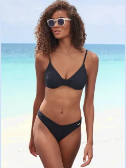 Bas de maillot de bain matière structurée aux couleurs tendances