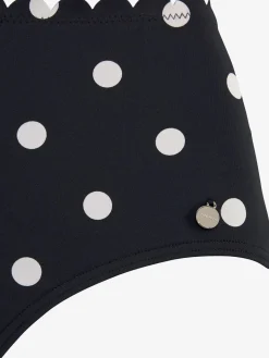 Bas de maillot de bain taille haute design tendance avec bordure cocotte