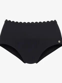 Bas de maillot de bain taille haute double bordure cocotte