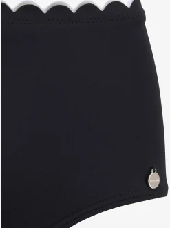 Bas de maillot de bain taille haute double bordure cocotte