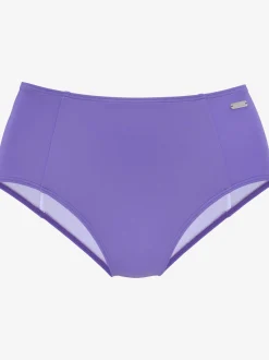 Bas de maillot de bain taille haute coloris unis tendance