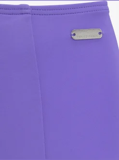 Bas de maillot de bain taille haute coloris unis tendance