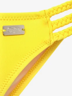 Bas de maillot de bain trois rubans tressés sur le côté