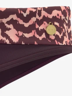 Bas de maillot de bain uni avec détail imprimé