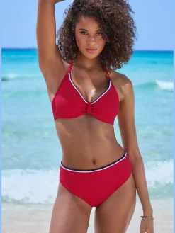 Bas de maillot de bain unis tendance avec cordons