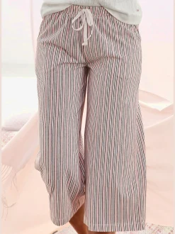 Bas de pyjama élégante pantacourt de pyjama avec motif sur toute la surface