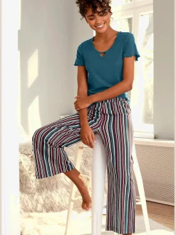 Bas de pyjama pantalon de nuit à motifs
