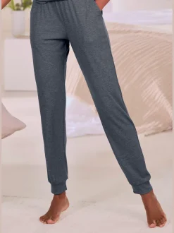 Bas de pyjama pantalon en tricot côtelé