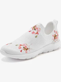 Baskets chaussure en textile à imprimé floral - s'adaptent parfaitement au pied grâce à leur qualité textile douce