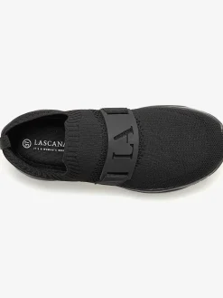 Baskets chaussures en textile, chaussures en tissu avec semelle chunky tendance