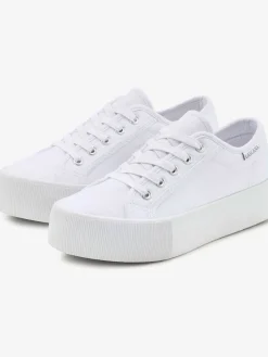 Baskets chaussures en textile, chaussures en tissu avec semelle compensée tendance