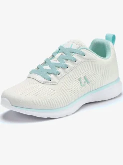 Baskets chaussures en textile, chaussures en tissu avec détails contrastés pour un look raffiné