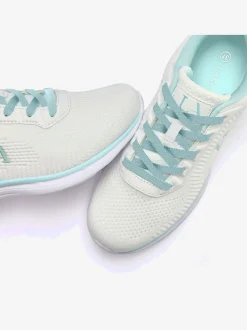 Baskets chaussures en textile, chaussures en tissu avec détails contrastés pour un look raffiné