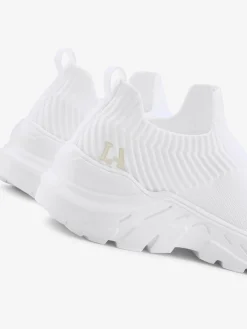 Baskets chaussures en textile, chaussures en tissu – particulièrement légères et confortables, avec semelle chunky tendance