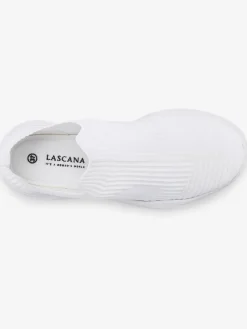 Baskets chaussures en textile, chaussures en tissu – particulièrement légères et confortables, avec semelle chunky tendance
