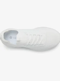 Baskets chaussures en textile, chaussures en tissu avec semelle chunky tendance