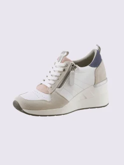 Baskets cuir de bœuf nappa et velours