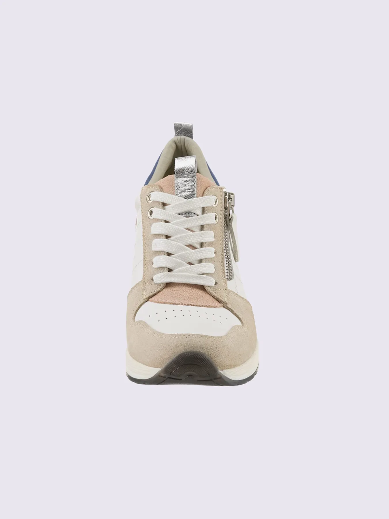 Baskets cuir de bœuf nappa et velours