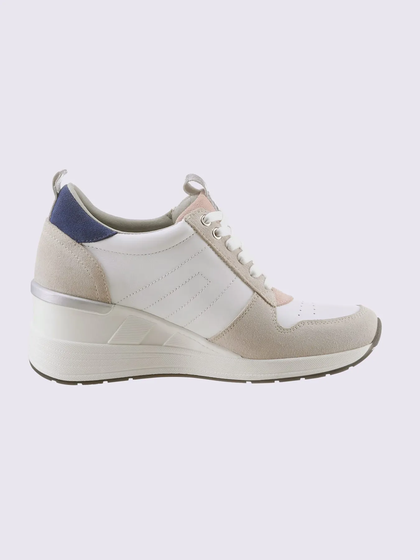 Baskets cuir de bœuf nappa et velours