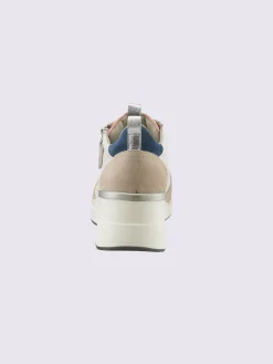 Baskets cuir de bœuf nappa et velours