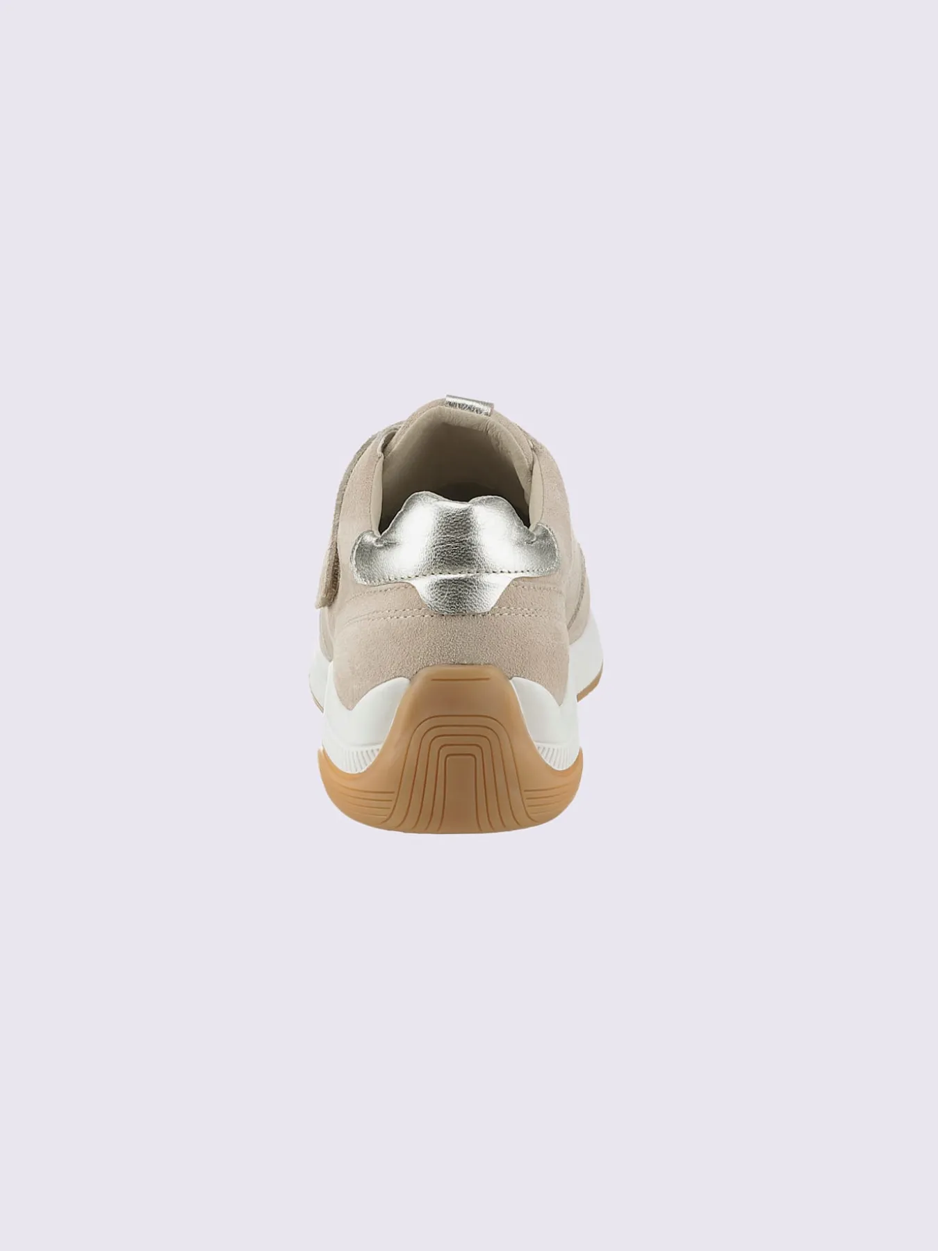 Baskets cuir velours de vache.