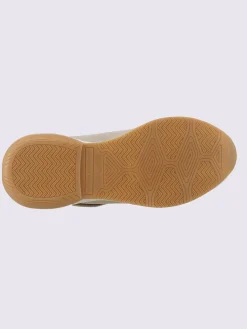 Baskets cuir velours de vache.