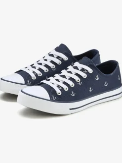 Baskets imprimé ancre tendance