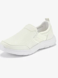 Baskets sneakers confortables à enfiler avec contrefort légèrement rembourré