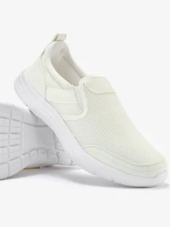 Baskets sneakers confortables à enfiler avec contrefort légèrement rembourré