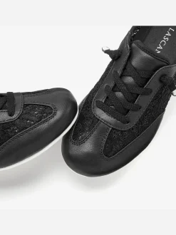 Baskets sneakers faciles à enfiler avec détails en dentelle tendance
