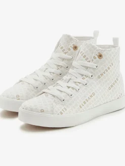 Baskets sneakers montantes avec logo imprimé tendance